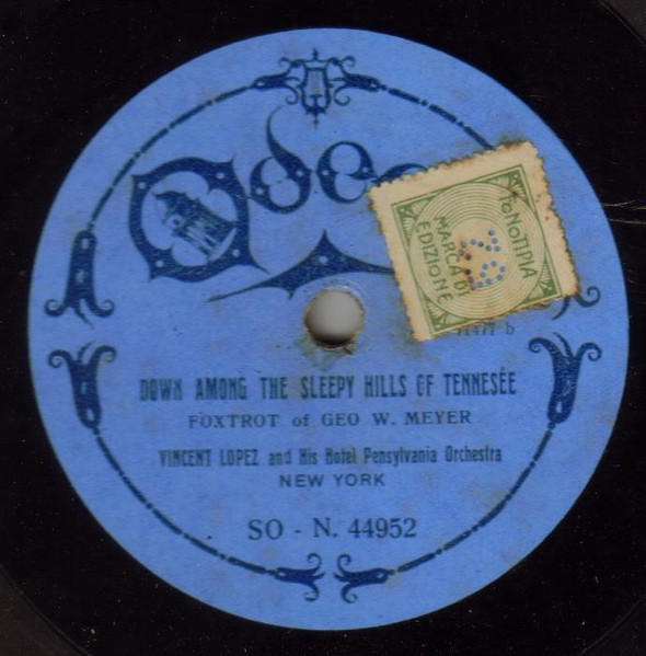 Cover for Down Among The Sleepy Hills Of Tennesée / Yes! We Have No Bananas