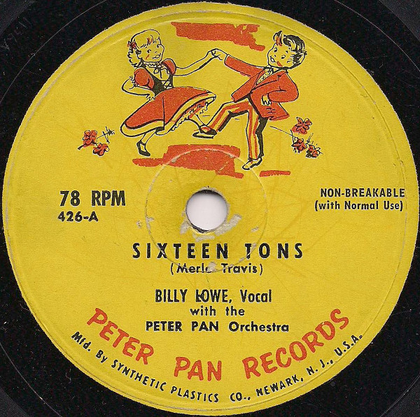 Cover for Sixteen Tons / I've Been Working On The Railroad