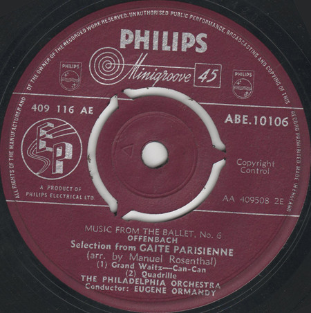 Cover for Music From The Ballet, No. 6