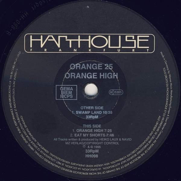 Cover for Orange High