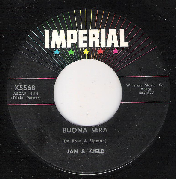 Cover for Buona Sera / Tiger Rag